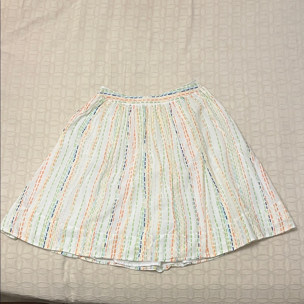 Cato Pastel Striped A-Line Skirt